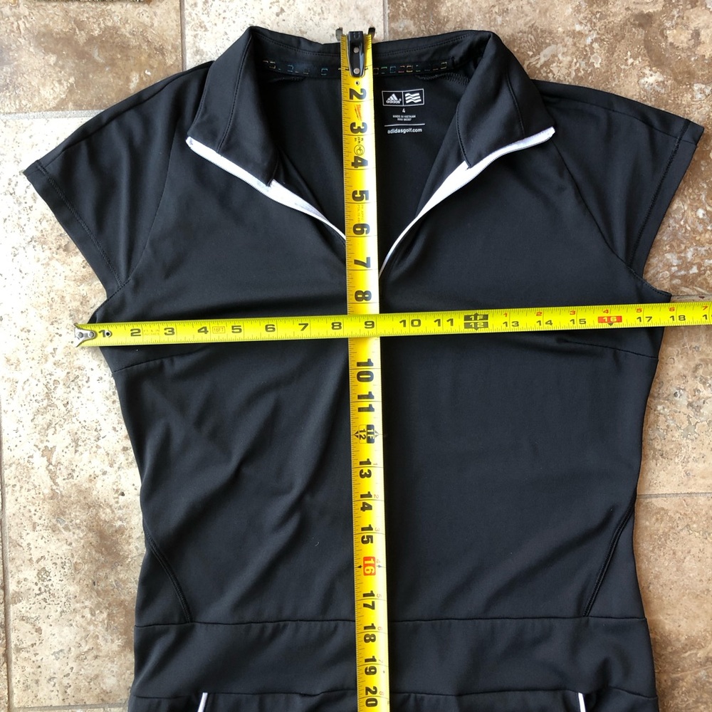 Adidas Black Golf Dress with Pocket’s and Front Zipper. Women’s Size 4. - Picture 15 of 15